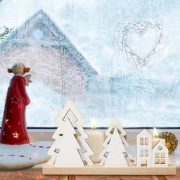 Christmas Tealight Holders, Christmas Tree Candle Holders, Advent Wreath Tealight Holders For 4 Tealights, Christmas Candle Holders For Advent Arrangements, Christmas Table Decor, Advent Decor 4