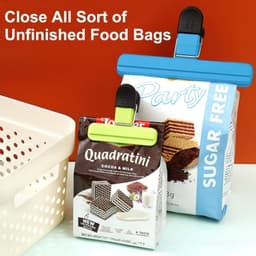 The Bags Are Available In Two Sizes And Four Colors. They Can Be Used For Storage, Sealing Bags, As Freezer Bag Clips, And For Airtight Sealing. 4