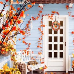 Fall Wreath Set – Includes A Base Wreath And 8 Colored Ribbons 4
