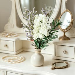 Set Of 6 White Mini Bouquets Made Of Dried Forget-me-nots, Including Love Grass And Green Leaves; Each Bouquet Is Approx. 12 Cm Long And Is Perfect For Decorating Vases, Gifts, And Much More 4