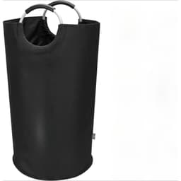 90L Black Large Foldable Laundry Baskets, Collapsible Laundry Bags, Clothing Bags—Drawstring Bag Set