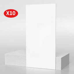 Pack Of 10 Self-adhesive Tile-look Wall Decals, 30 X 60 Cm – Ivory White, Self-adhesive, Suitable Fo