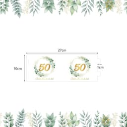 12 Candle Lamp Shades With The “Glad You're Here” Saying, Green Leaf Pattern For Celebrations And Parties 2