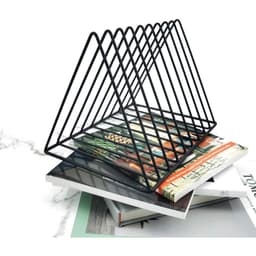 Set Of 2 Storage Shelves With 9 Compartments, Black – Metal Desk Organizer 2