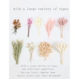 120-Piece Pink Mini Dried Flowers DIY Kit With 9 Varieties For Wreaths, Vases, And Decorative Projects 4